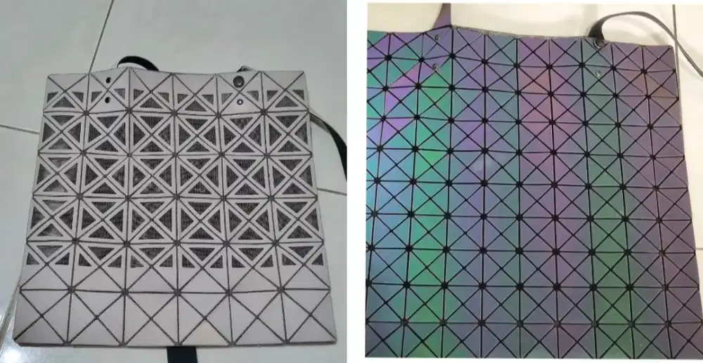 *Nego.. per pcs* Tote Bao2 Original/ authentic putih & purple gradasi