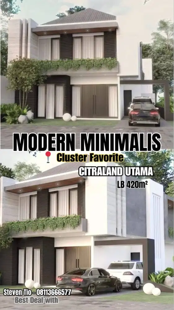 Dijual Rumah Baru Gress Citraland Utama Cluster Raffles Garden