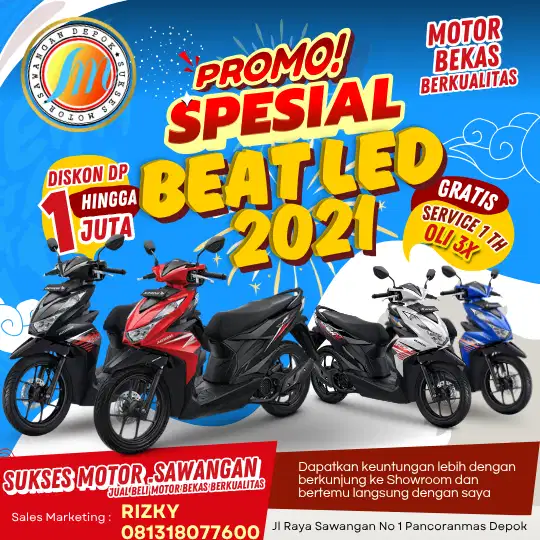 PROMO DISKON BEAT SERIES TH 2021 UP TO SAMPE 1 JT AN YUK DI ORDER