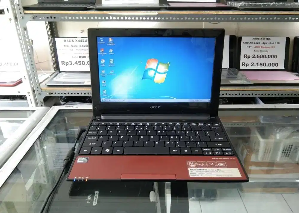 Jual NB Acer Aspire One D255 Intel N550/2gb/320gb/10inci