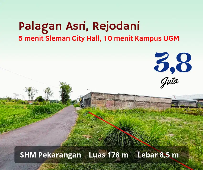 Tanah Palagan SHM-P, 5 Menit Kampus UGM, UNY
