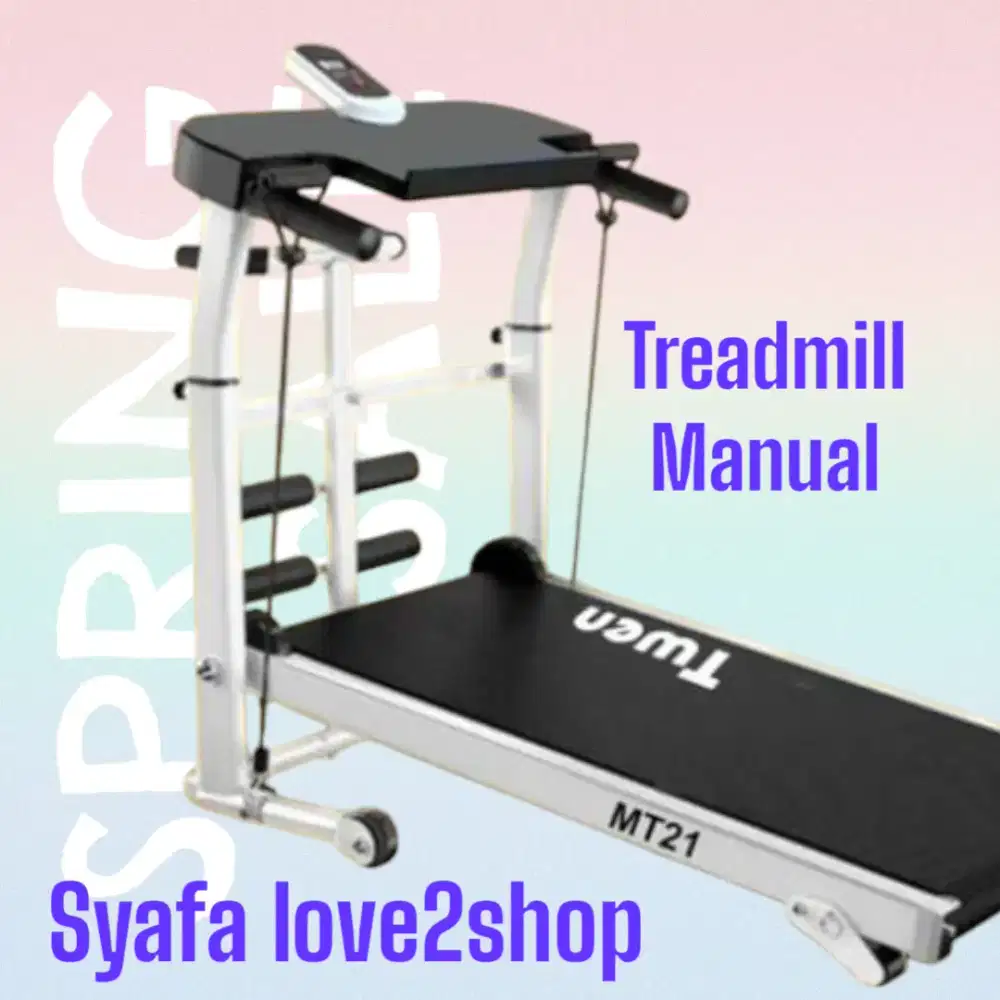 TREADMILL MANUAL SEPEDA STATIS SPINNING BIKE