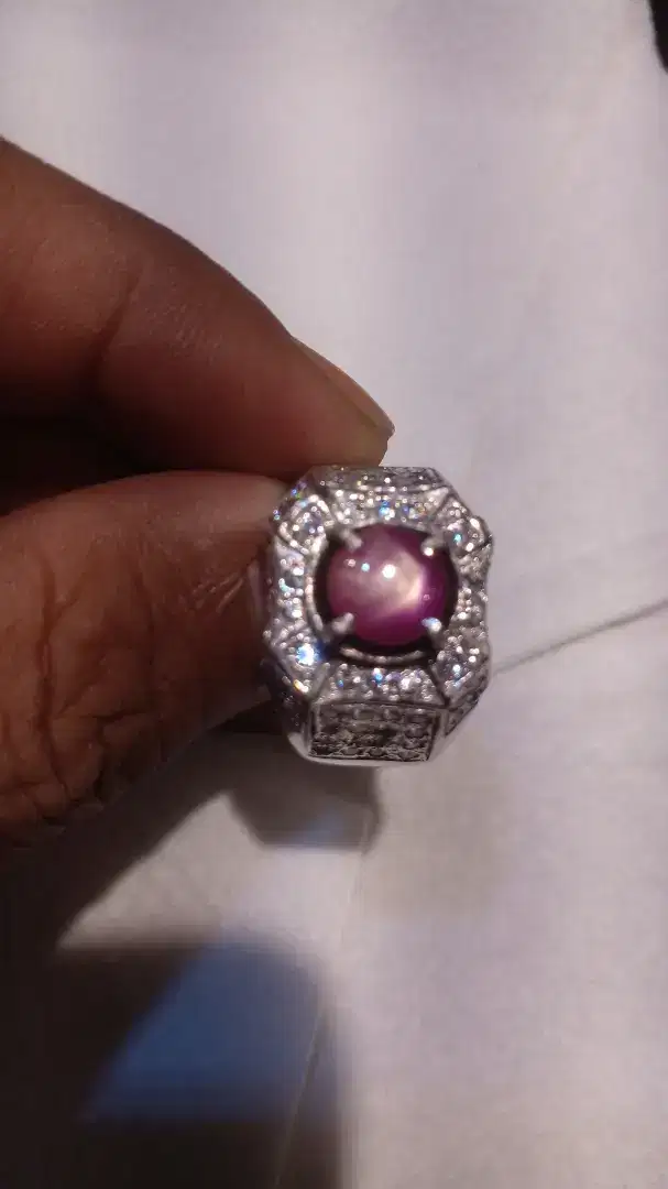 Natural star ruby