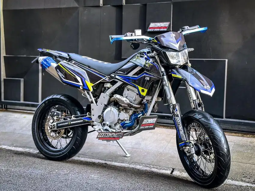 JUAL CEPAT‼️KLX 250 TRAIL SUDAH DI MODIF JADI SUPERMOTO MULUS LOW KM