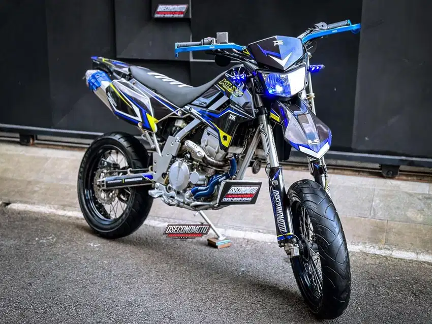 JUAL CEPAT‼️KLX 250 TRAIL SUDAH DI MODIF JADI SUPERMOTO MULUS LOW KM