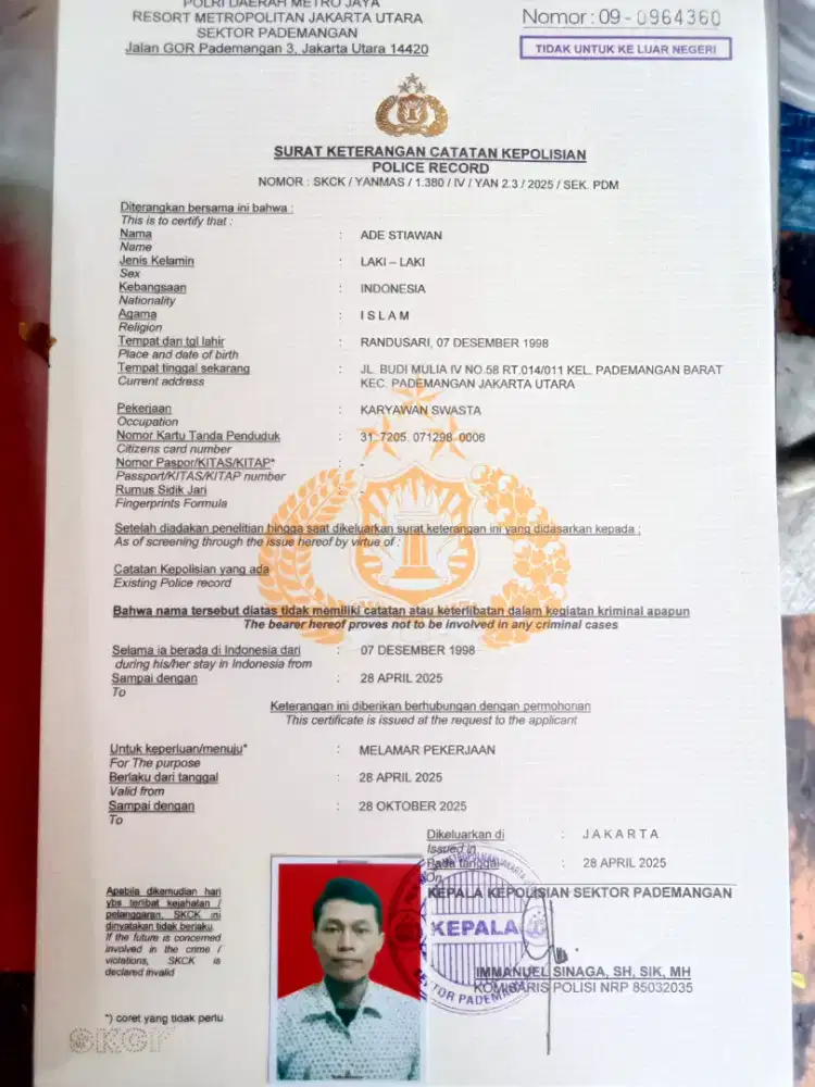 MENCARI PEKERJAAN