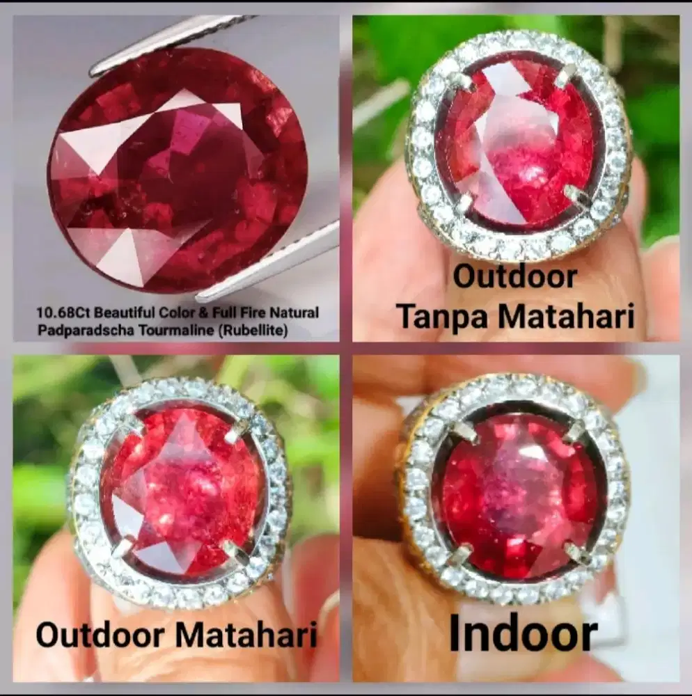 Natural Rubellite Tourmaline 10.66 Carats Sertipikat