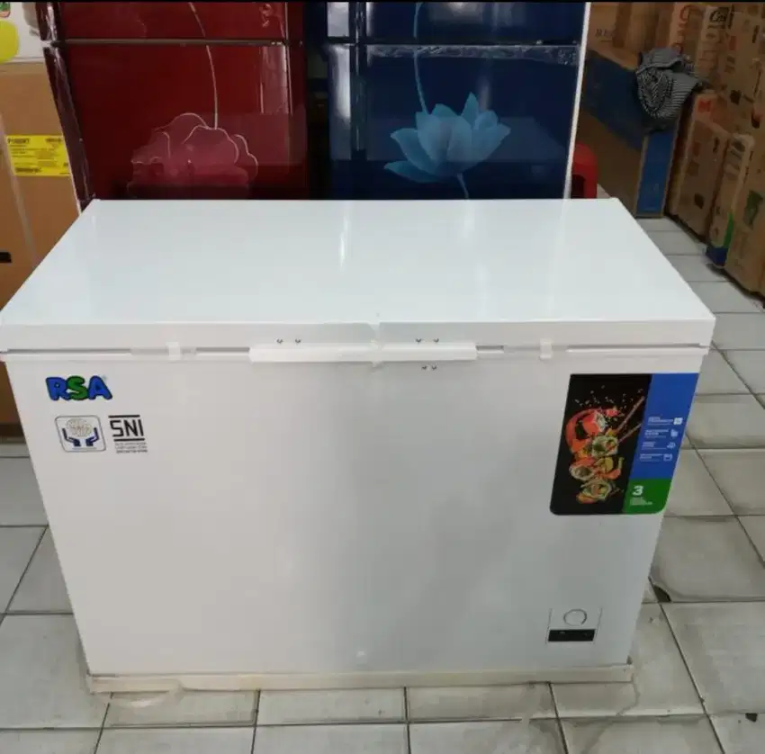 PROMO CHEST FREEZER 300 LITER RSA GARANSI RESMI 5 TAHUN