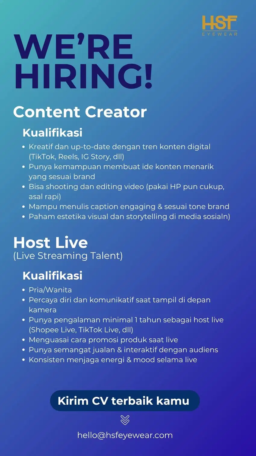 Content Creater & Host Live Streaming