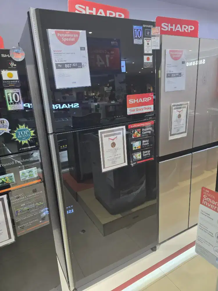 KULKAS SHARP 2PINTU INVERTER CICILAN RINGAN