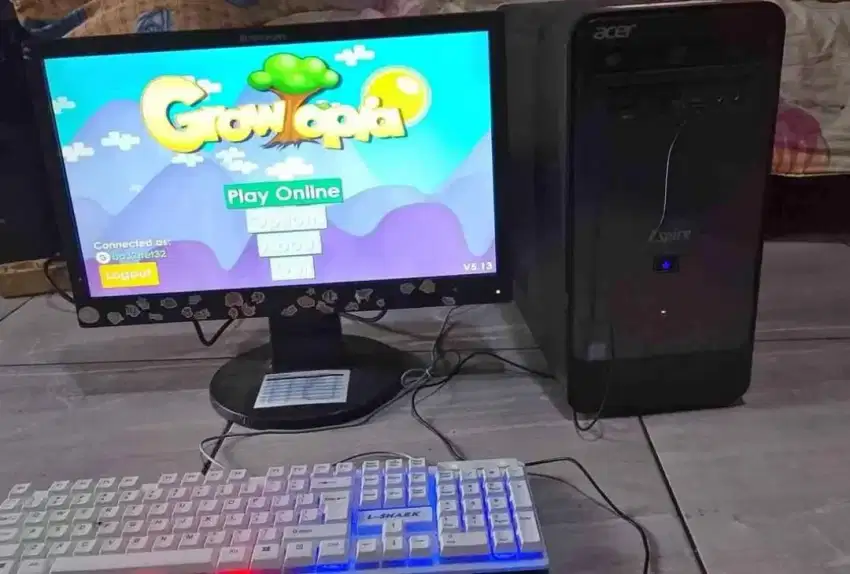 komputer DDR4 Intel i3-7100+12gb+VGA 2gb edit game kantor oke
