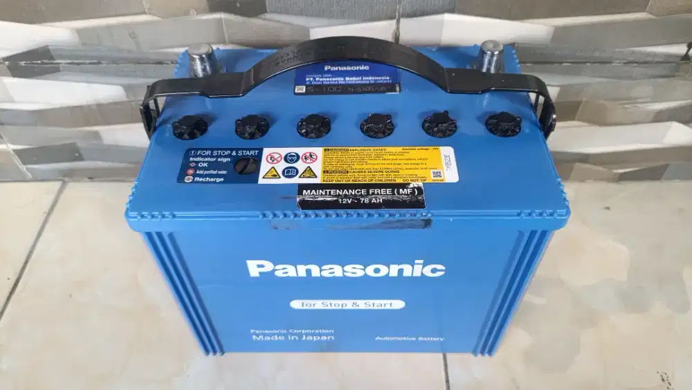 Aki accu copotan PANASONIC S95 / 80D26L 78 ampere Inova lama mazda