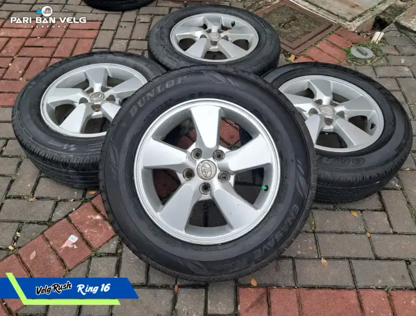Velg Standard Toyota Rush Ring 16 
pcd. 5x114,3 Ban SAVERO/DUNLOP