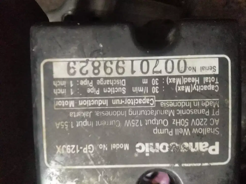 Pompa air panasonic gp-129jx
