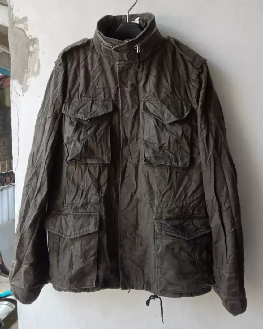 GLOBAL WORK M65 Canvas Parka Military Jacket Double linner