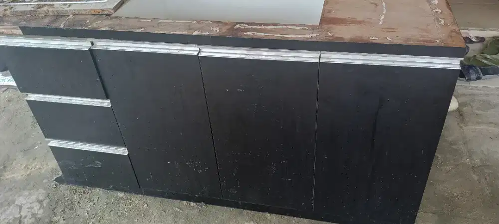 Kitchen set (Atang) Bekas Bongkaran (Tempat Kompor Tanam)