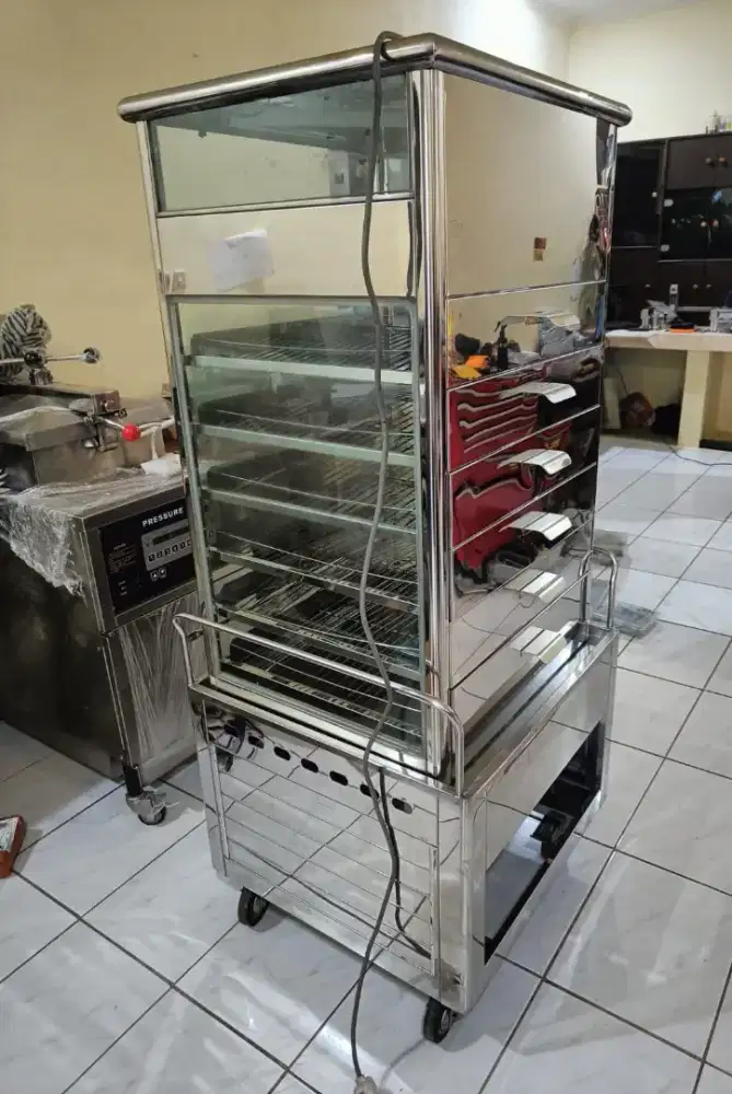 Display steamer kukusan Stainless Getra