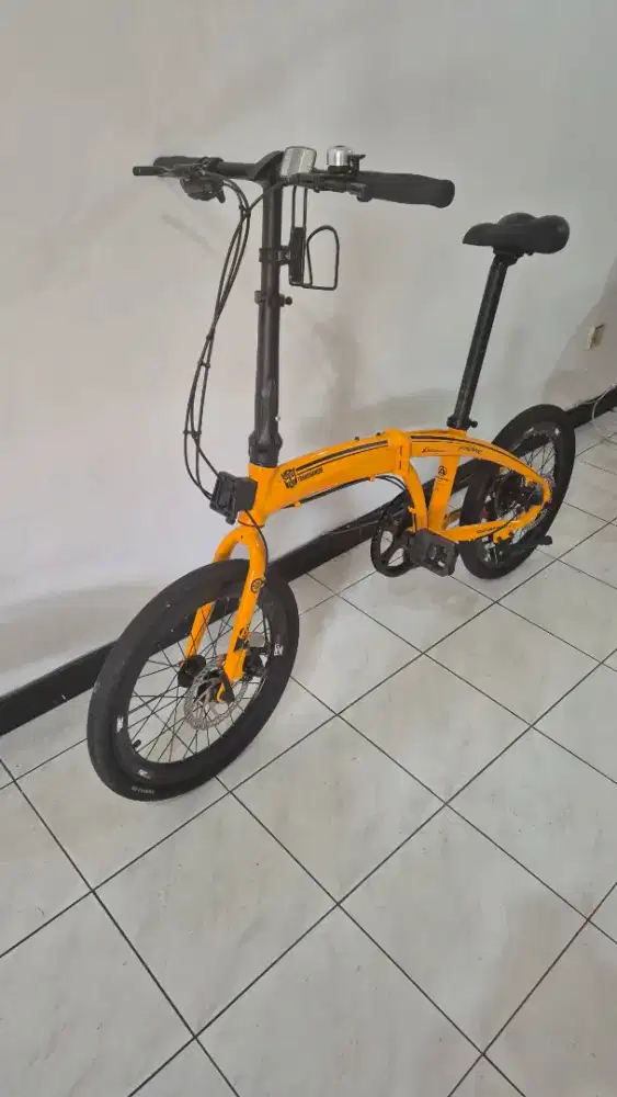 DIJUAL SEPEDA LIPAT 20 NORIS 2.0 TRANSFORMER WARNA ORANGE