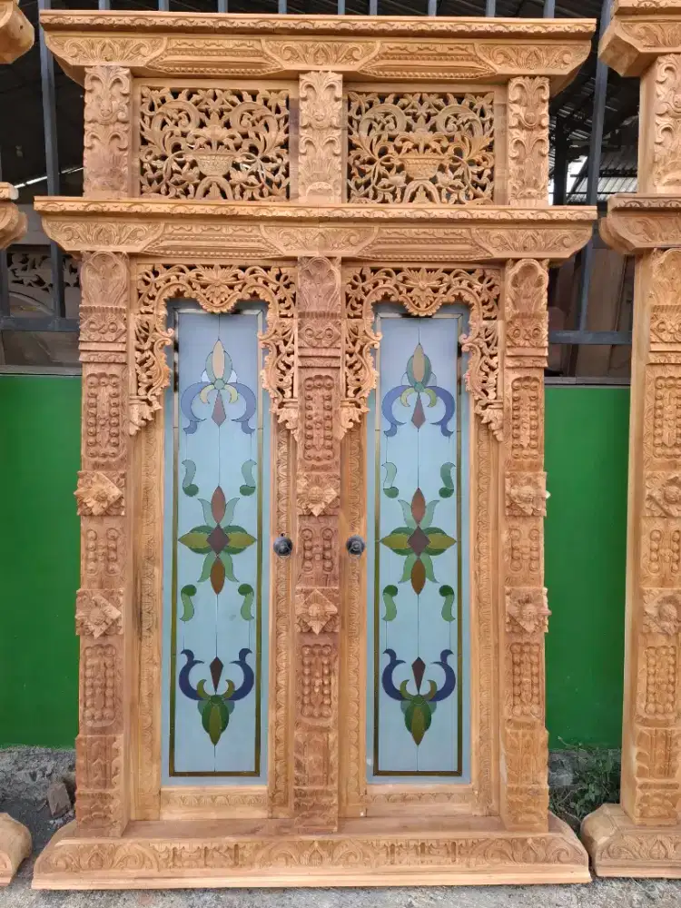 jendelo doble kaca grafis ukuran 130x200