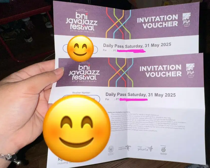 2 PCS TIKET JAVA JAZZ 2025