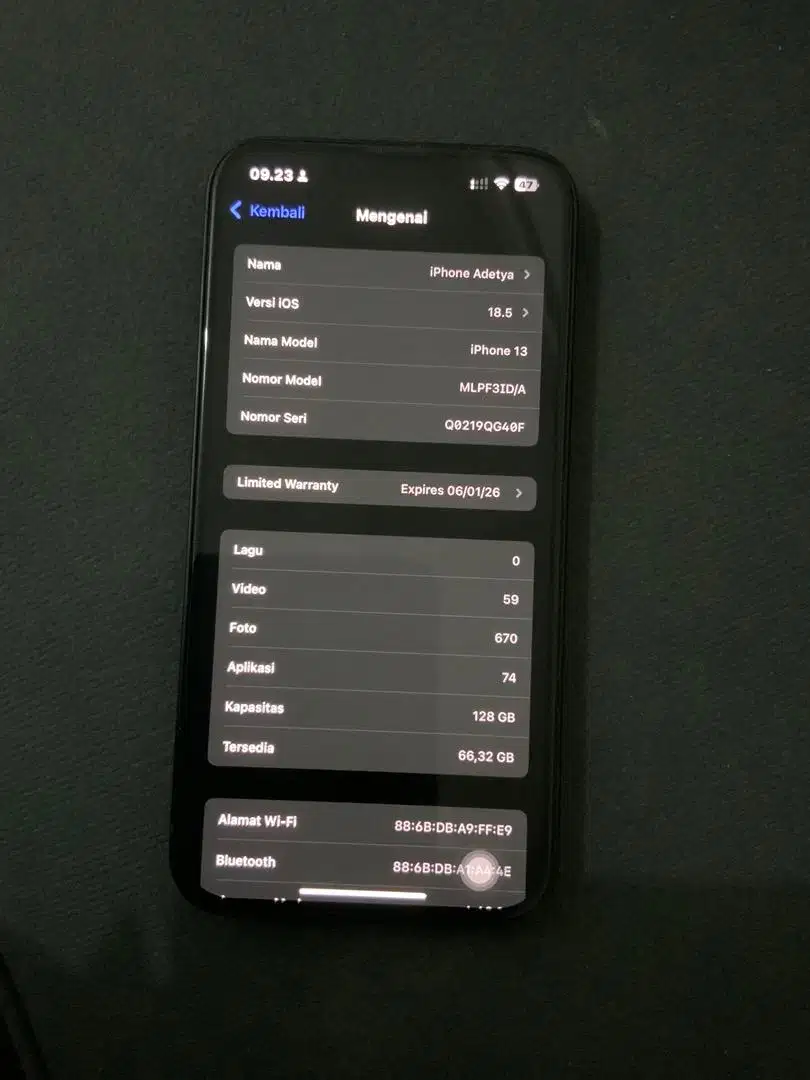 Iphone 13 128GB Ibox On Garansi