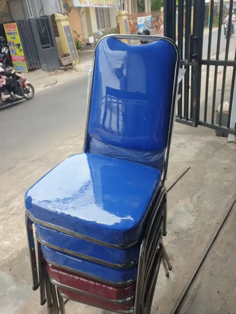 Sale Kursi Besi Warna Biru Dan Merah Termurah Kualitas Terbaik