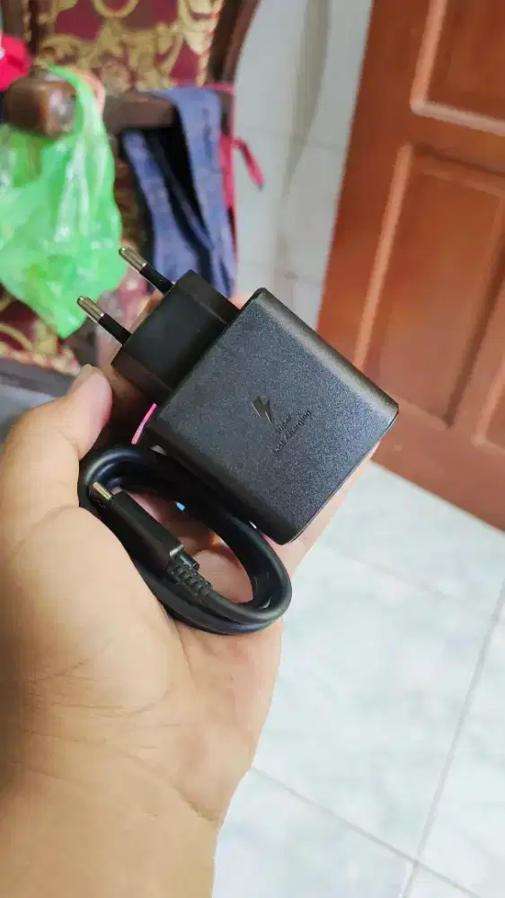 Charger ori cabutan bawaan samsung S24 ultra 5G type c to c 45 watt