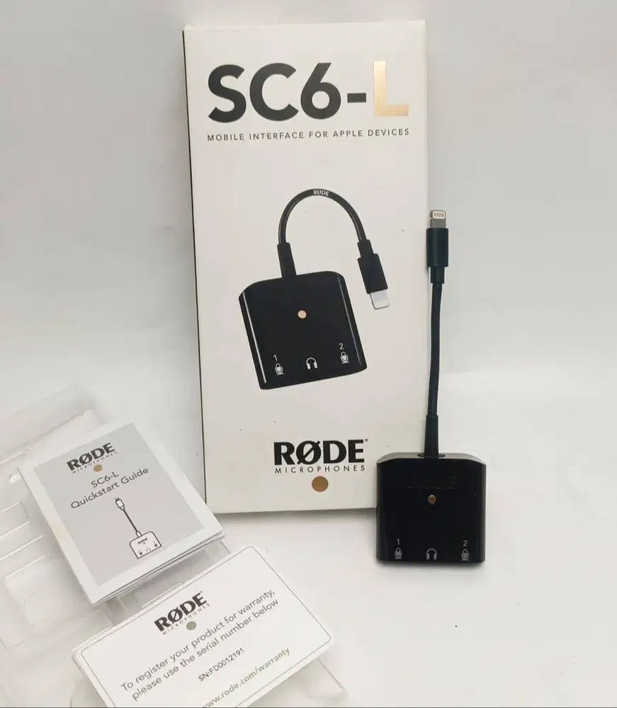 Original Rode SC6L Dual TRRS Audio Interface ipad iphone ipod