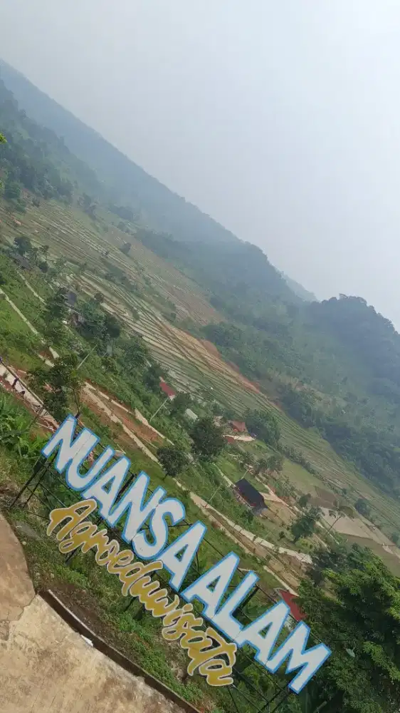 Tanah view keren dapat tempat wisata di Jonggol