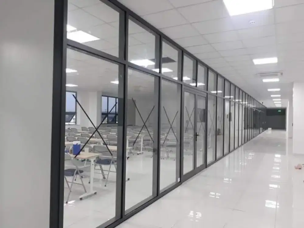 Plafon Gypsum, Plafon pvc, Kusen Alumunium partisi, sekat ruang pintu