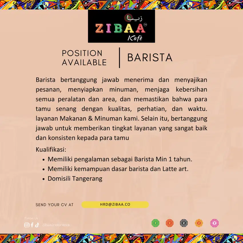Loker Barista Gading Serpong