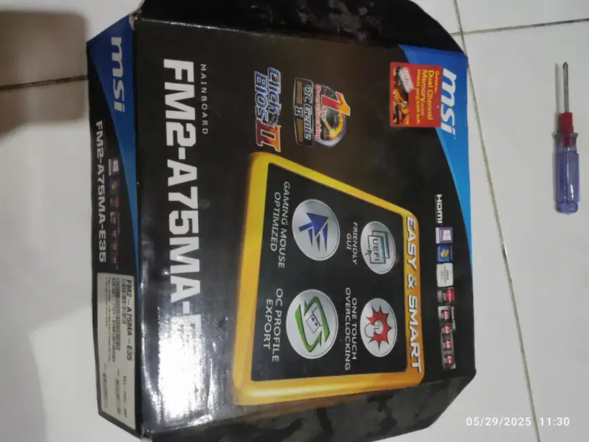 Motherboard msi fm2 a75 dan processor amd a10 5800