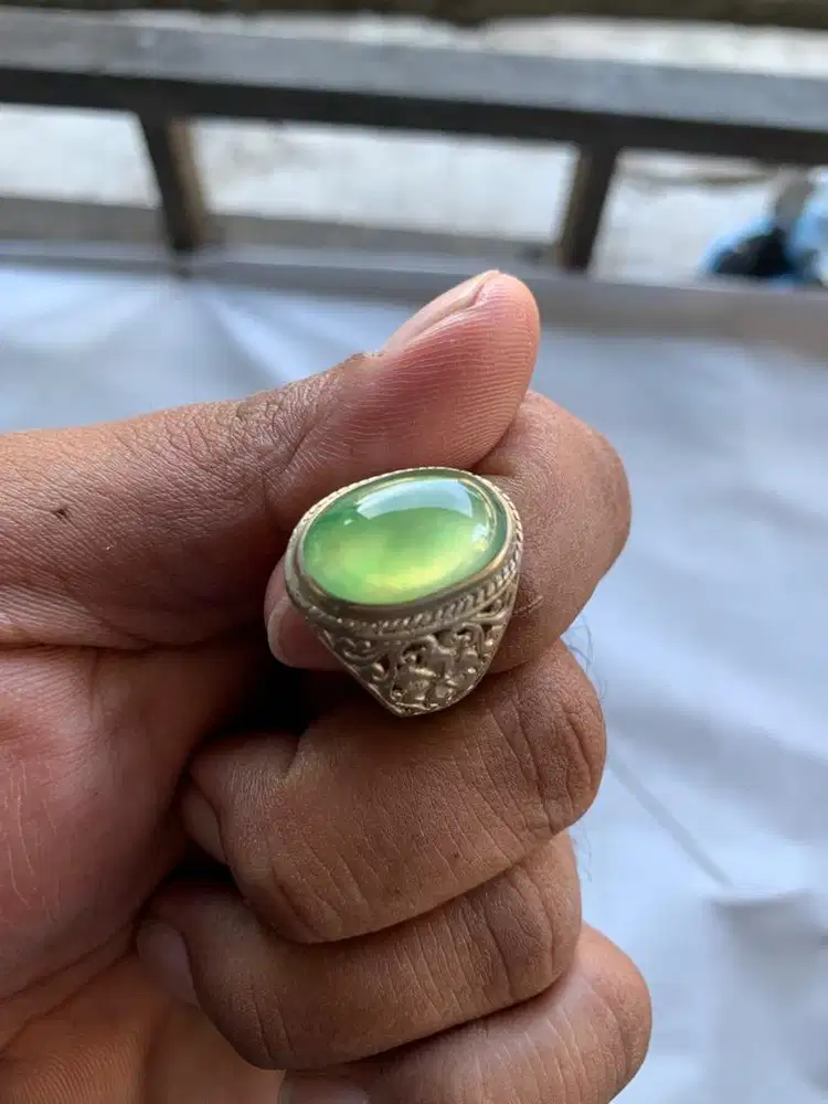 Batu cincin indogres hijau lumut