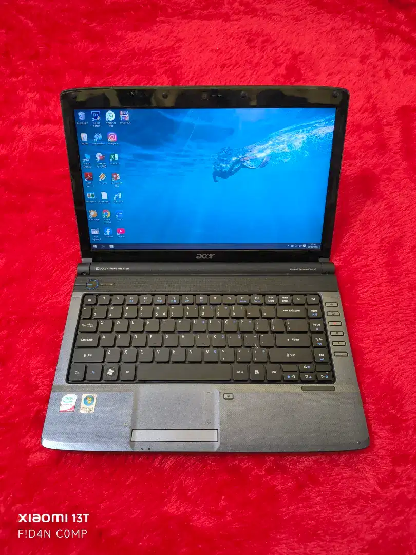 Dijual laptop ACER aspire 4736z,intel Pentium,ram 4 gb,ssd 128 gb