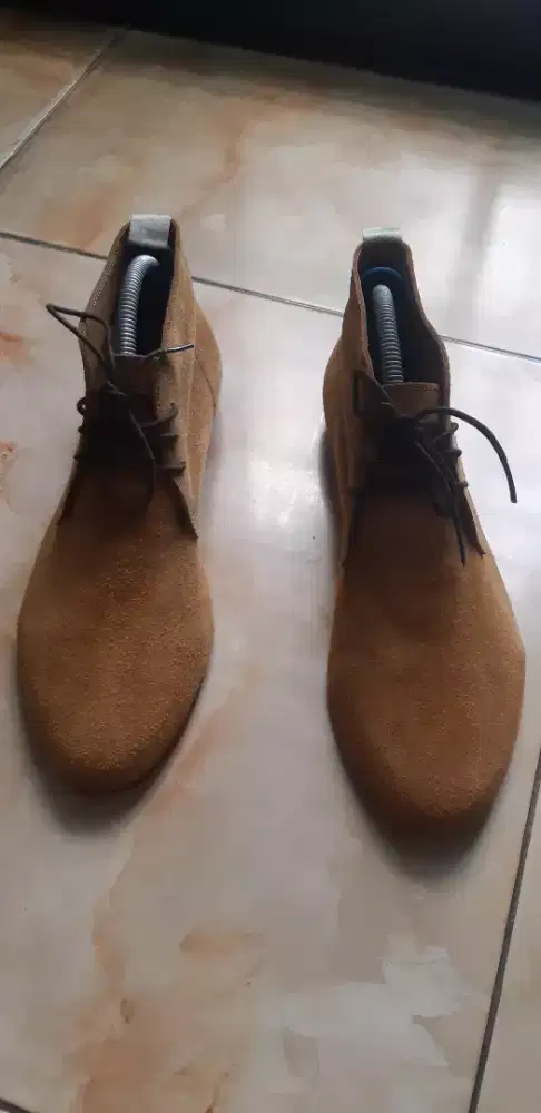 Chukka Boots Suede Camel Tan Mario Minardi Original
