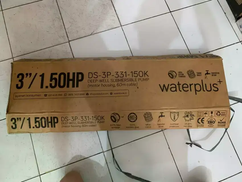 Pompa Satelit Submersible Waterplus+ 3 1.50HP DS-3P-331-150K