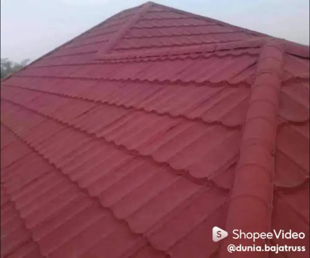 Rangka bajaringan atap genteng metal Pasiran