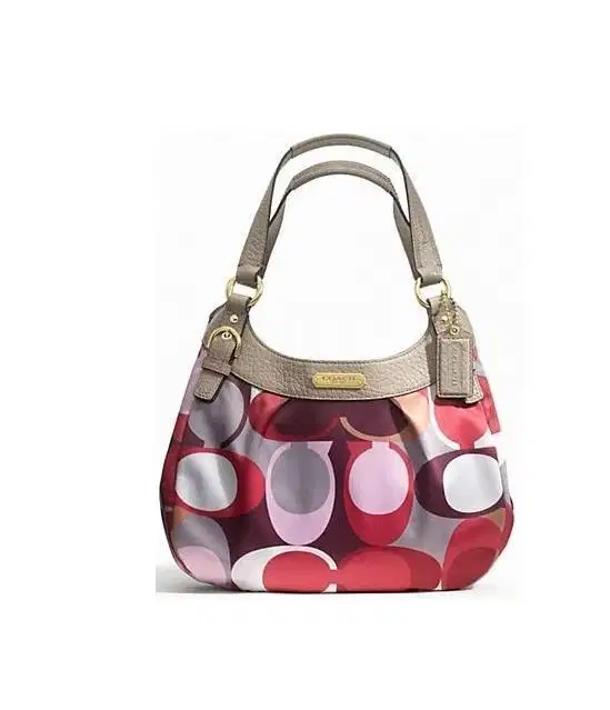 Coach Scarf Print Op Art Shoulder Bag