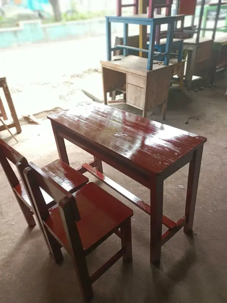 Meja sekolh siswa double