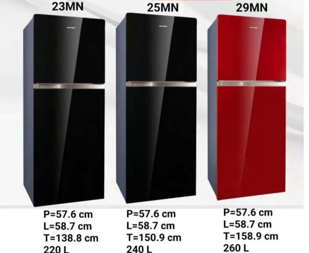 PROMO TERMURAH! KULKAS 2 PINTU POLYTRON PRM 23MN