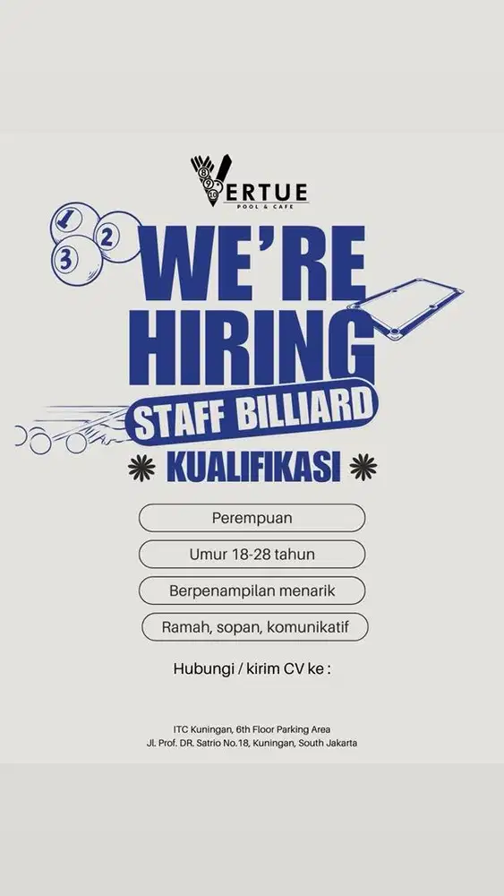 DIBUTUHKAN SEGERA RACKER WANITA