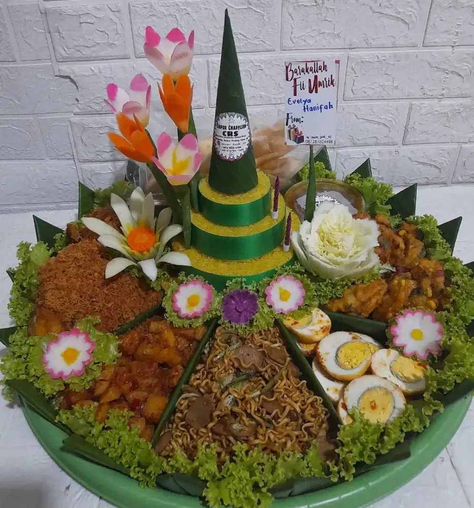 NASI TUMPENG ENAK DAPUR LAUREEN FOOD ART