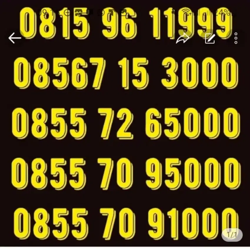 Nomor cantik indosat triple