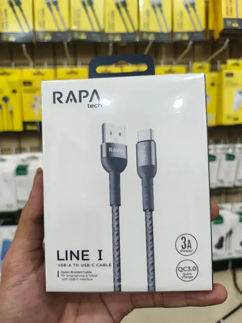 KABEL DATA TYPE C RAPA QC 3.0