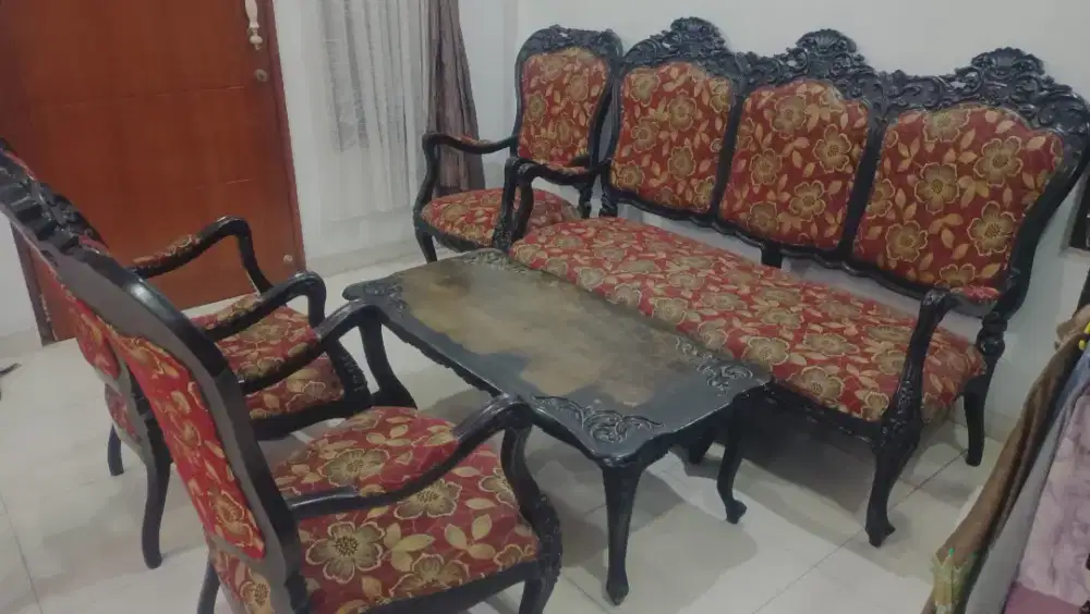 Kursi tamu jati lama