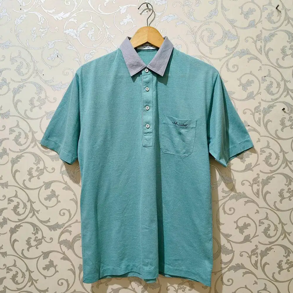 Kaos Polo Polo Shirt Tom Weiskopf Pro Golfer Pocket Hijau Green Mint