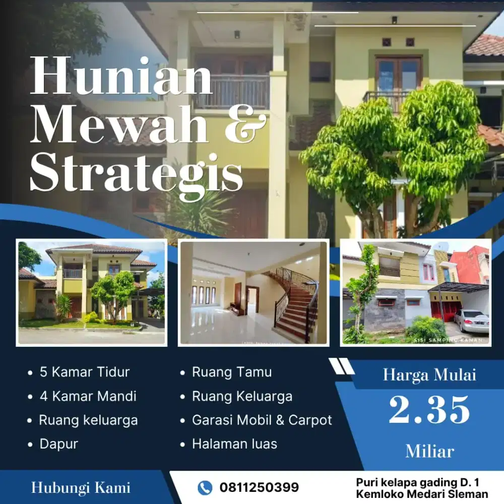 Dijual Rumah Siap Huni dalam Perumahan Lokasi Strategis