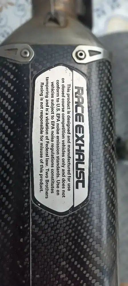 knalpot race Two Brothers Racing untuk Yamaha X-MAX gen 1 Mulus Bagus