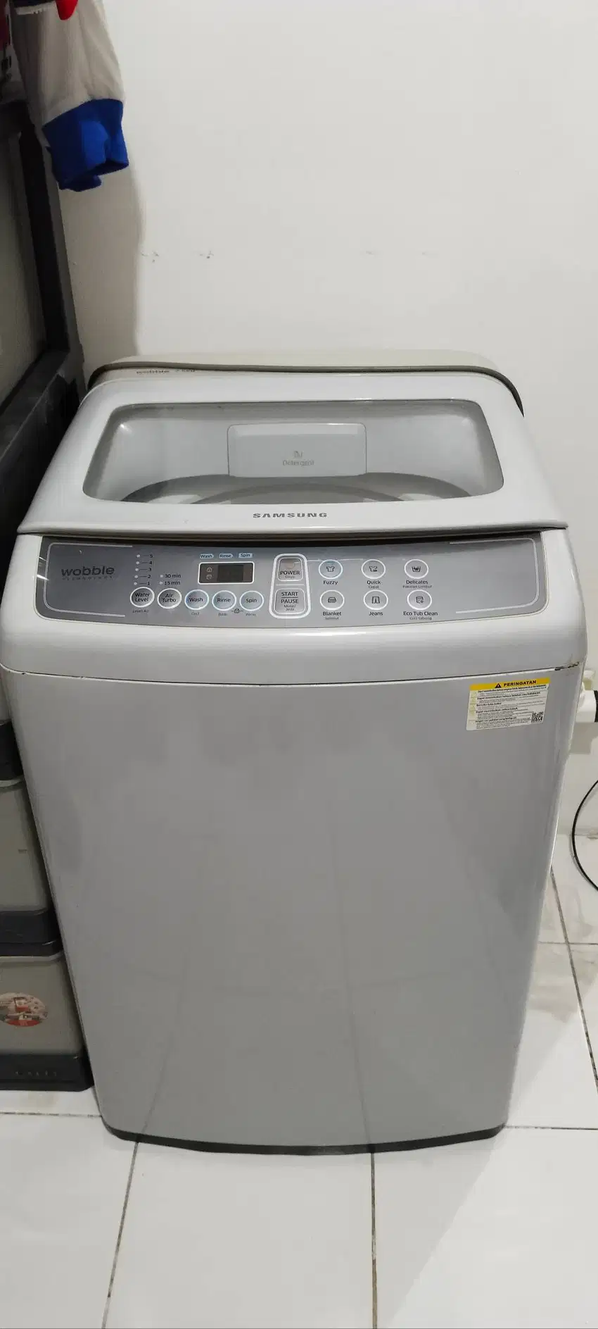 Dijual Mesin Cuci Second merek Samsung Kapasitas 7,5 Kg