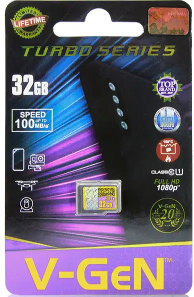 Micro SD V-Gen 32GB Kelas 10 Turbo Series